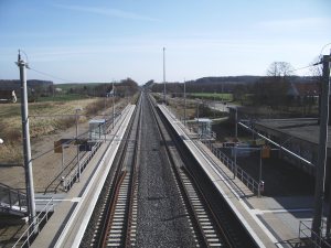 Bahnhof Schaarstorf (Blick Sueden) 2007